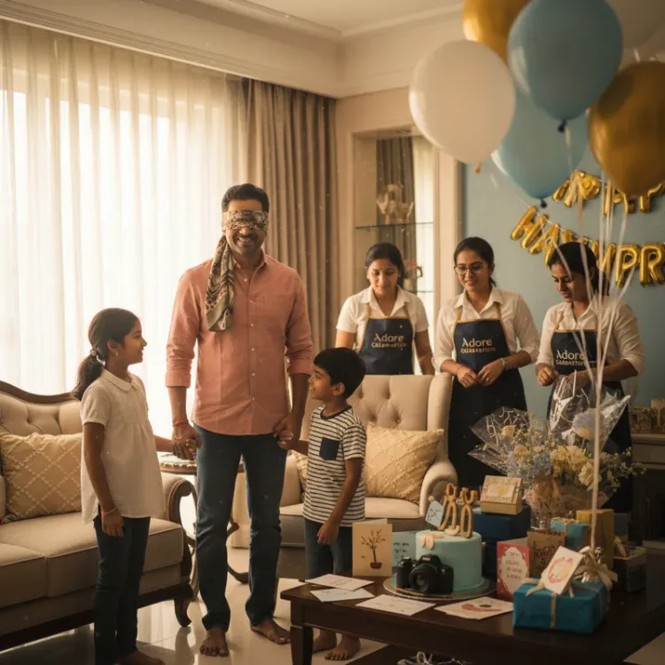Behind The Scenes A Noida Father’s Day Surprise by Adore Celebration