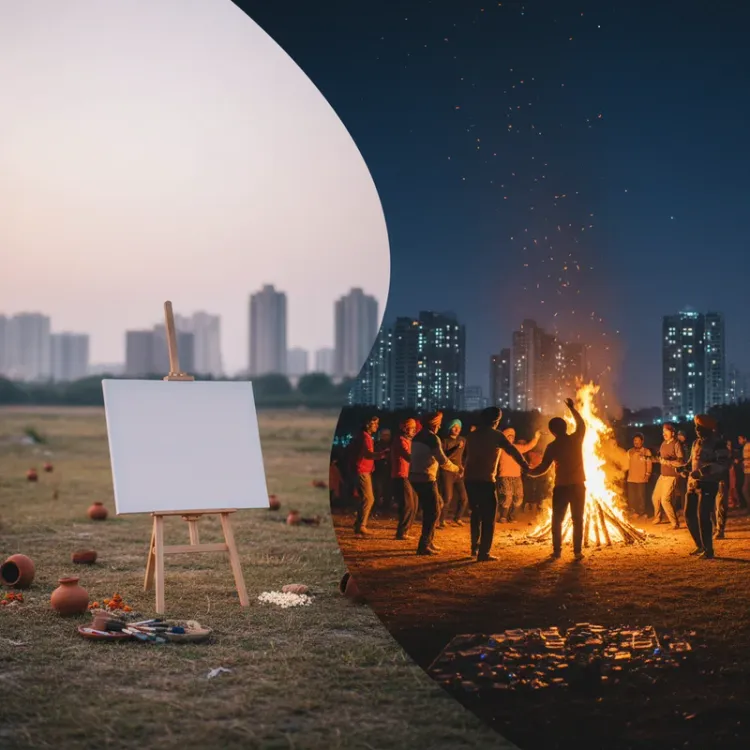 From Blank Canvas to Bonfire Magic A Gurugram Lohri Celebration Story