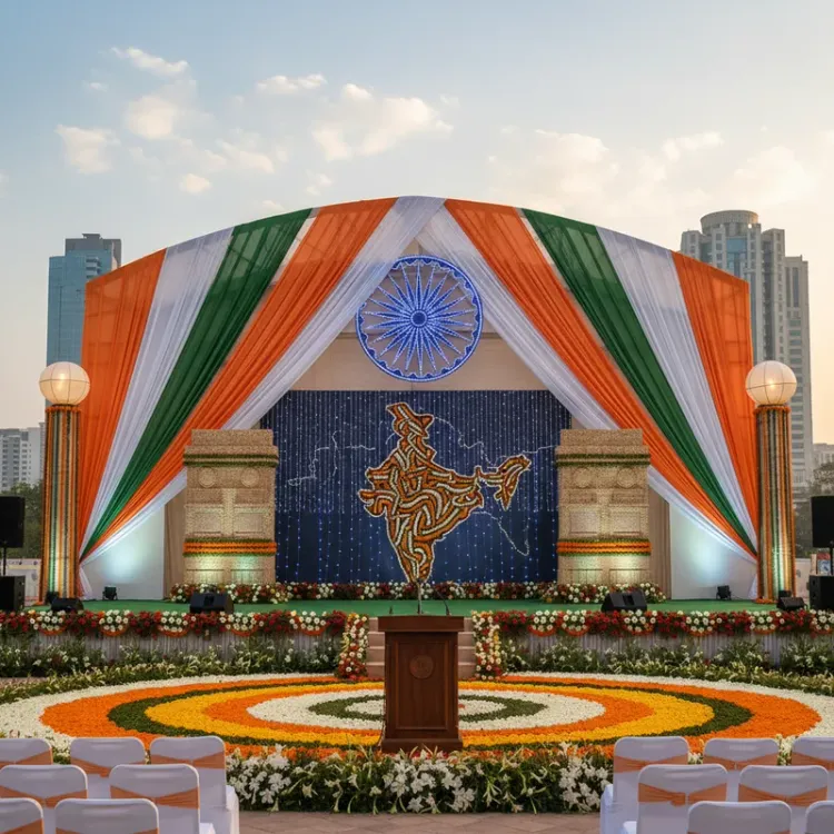 Inspiring Republic Day Stage Decoration Ideas for Your Noida Event