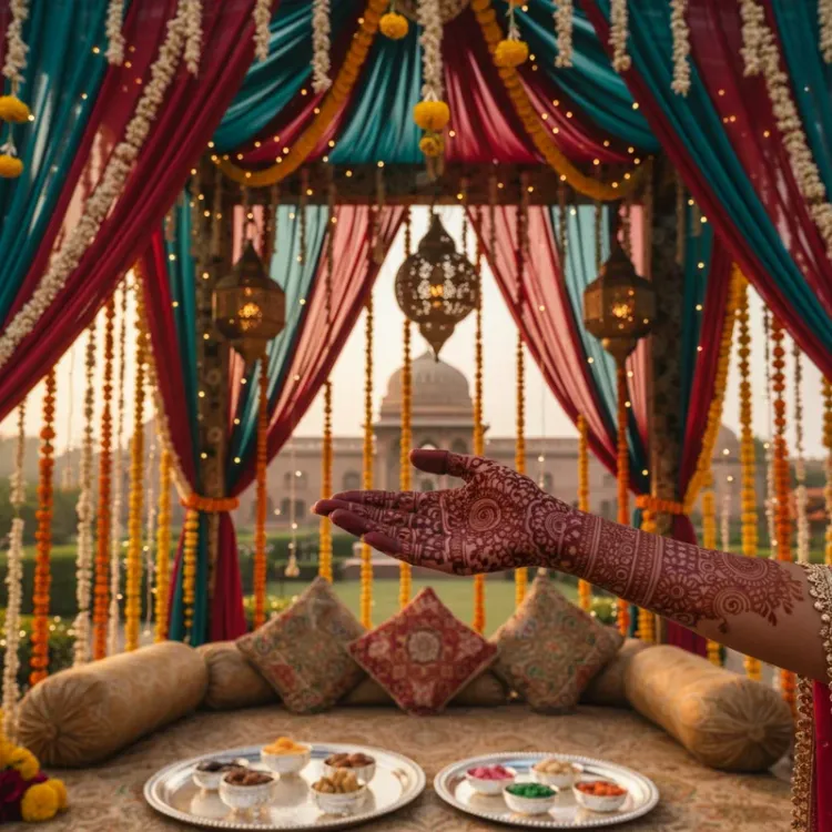 Transform Your Mehendi with Breathtaking Decoration in Delhi