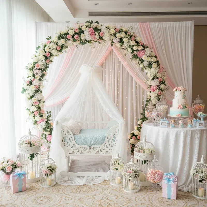 Beautiful Naming Ceremony Decoration Ideas In Noida