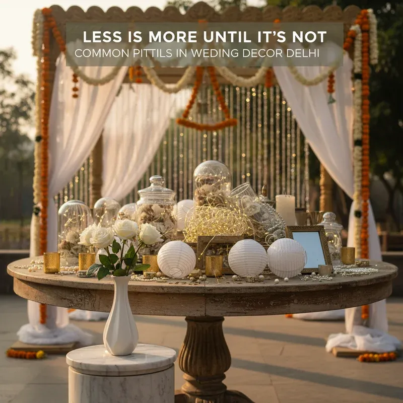 Less Is More Until It's Not Common Pitfalls in Minimal Wedding Decor Delhi